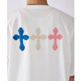 極太糸クロス刺繍半袖Tee | REGIEVO | 詳細画像17