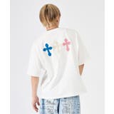 極太糸クロス刺繍半袖Tee | REGIEVO | 詳細画像6