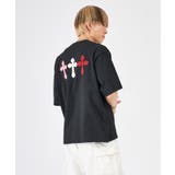 極太糸クロス刺繍半袖Tee | REGIEVO | 詳細画像8