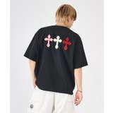 極太糸クロス刺繍半袖Tee | REGIEVO | 詳細画像9