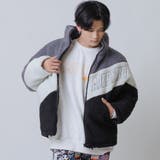 GRY×WHT×BLK | ボアビッグトラックジャケット | REGIEVO
