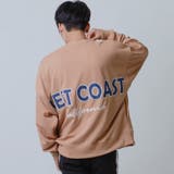 BEIGE | インディゴアップリケビッグトレーナー | REGIEVO