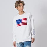 WHITE | 星条旗刺繍ビッグロンT | REGIEVO