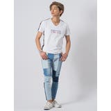 ラインストーンVネックTシャツ | REGIEVO | 詳細画像2