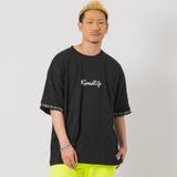 BLACK | シグナルロゴビッグシルエットTシャツ | REGIEVO