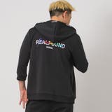 BLACK | 七部袖フルジップパーカー | REGIEVO
