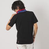 BLACK | トリコロールポロシャツ | REGIEVO