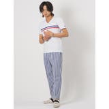 トリコロールラインVネックTシャツ | REGIEVO | 詳細画像3