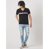 トリコロールラインVネックTシャツ | REGIEVO | 詳細画像8