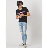 トリコロールラインVネックTシャツ | REGIEVO | 詳細画像9