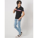 トリコロールラインVネックTシャツ | REGIEVO | 詳細画像10