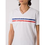 トリコロールラインVネックTシャツ | REGIEVO | 詳細画像12
