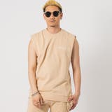 BEIGE | ピグメント加工ノースリーブTシャツ | REGIEVO
