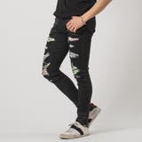 BLACK | カラーリペアスキニーデニムパンツ | REGIEVO