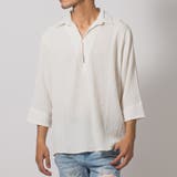 WHITE | クレープ7分袖カプリシャツ | REGIEVO