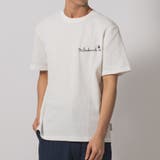 WHITE | ワッフルロゴ刺繍Tシャツ | REGIEVO