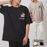 星条旗柄ビッグシルエットTシャツ | REGIEVO | 詳細画像1