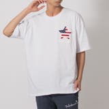 WHITE | 星条旗柄ビッグシルエットTシャツ | REGIEVO