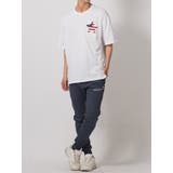 星条旗柄ビッグシルエットTシャツ | REGIEVO | 詳細画像4