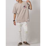 星条旗柄ビッグシルエットTシャツ | REGIEVO | 詳細画像9
