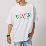 ホワイト | ダブル刺繍ビッグシルエットTシャツ | REGIEVO