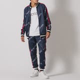 NAVY | 総柄ロゴセットアップ | REGIEVO