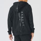 ブラック | カットスウェードZIPパーカー | REGIEVO