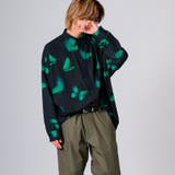 グリーンバタフライ | 総柄プリントドルマンシャツ | REGIEVO