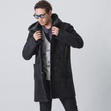 BLACK | ムートンロングダッフルコート | REGIEVO