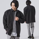 BLACK | ドロップショルダービッグシルエットシャツ | REGIEVO