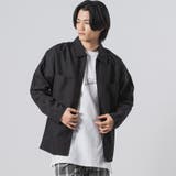 BLACK | ビッグシルエットジップシャツ | REGIEVO