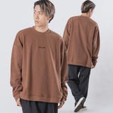 BROWN | 刺繍ビッグトレーナー | REGIEVO
