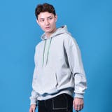 GRAY | ロゴ配色ステッチビッグパーカー | REGIEVO