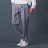 GRAY | チェックイージースラックス | REGIEVO