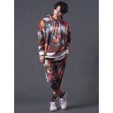 総柄転写ドロップショルダーパーカー | REGIEVO | 詳細画像2