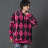 PINK | ダイヤプリントプルパーパーカー | REGIEVO