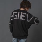 BLACK | ビッグシルエットアーチロゴトレーナー | REGIEVO