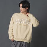 BEIGE | アップリケロゴトレーナー | REGIEVO
