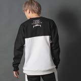 BLK×WHT | バイカラートレーナー | REGIEVO