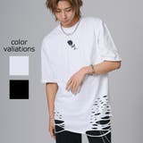 ローズ刺繍グランジTシャツ | REGIEVO | 詳細画像1 