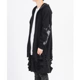 グランジ加工 ロングパーカー メンズ モード ストリート | REGIEVO | 詳細画像6 