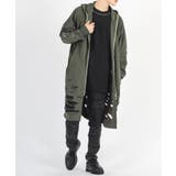 グランジ加工 ロングパーカー メンズ モード ストリート | REGIEVO | 詳細画像13 