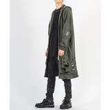 グランジ加工 ロングパーカー メンズ モード ストリート | REGIEVO | 詳細画像14 