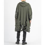 グランジ加工 ロングパーカー メンズ モード ストリート | REGIEVO | 詳細画像15 