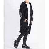 グランジ加工 ロングパーカー メンズ モード ストリート | REGIEVO | 詳細画像17 