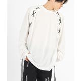 レースアップ ロンT メンズ 長袖Tシャツ モード ストリート | REGIEVO | 詳細画像2