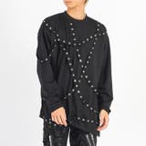 ブラック | ボンテージ ロンT メンズ 長袖Tシャツ モード ストリート | REGIEVO