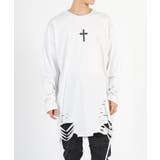 ロンT メンズ 長袖Tシャツ グランジ加工 モード ストリート | REGIEVO | 詳細画像8