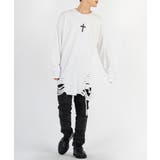 ロンT メンズ 長袖Tシャツ グランジ加工 モード ストリート | REGIEVO | 詳細画像23