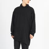ブラック | タートルネック ロンT メンズ 長袖Tシャツ モード ストリート | REGIEVO